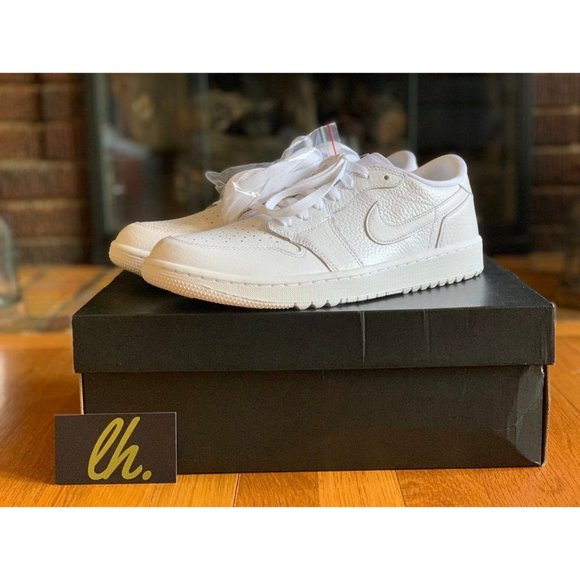 Size 10 Air Jordan 1 Low Golf "Triple White" - Picture 2 of 5